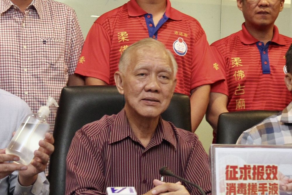 Johor Baru Tiong Hua Association president Ho Sow Tong said the decision to cancel the parade was made after careful deliberation with the state government. u00e2u20acu201d Picture by Ben Tan