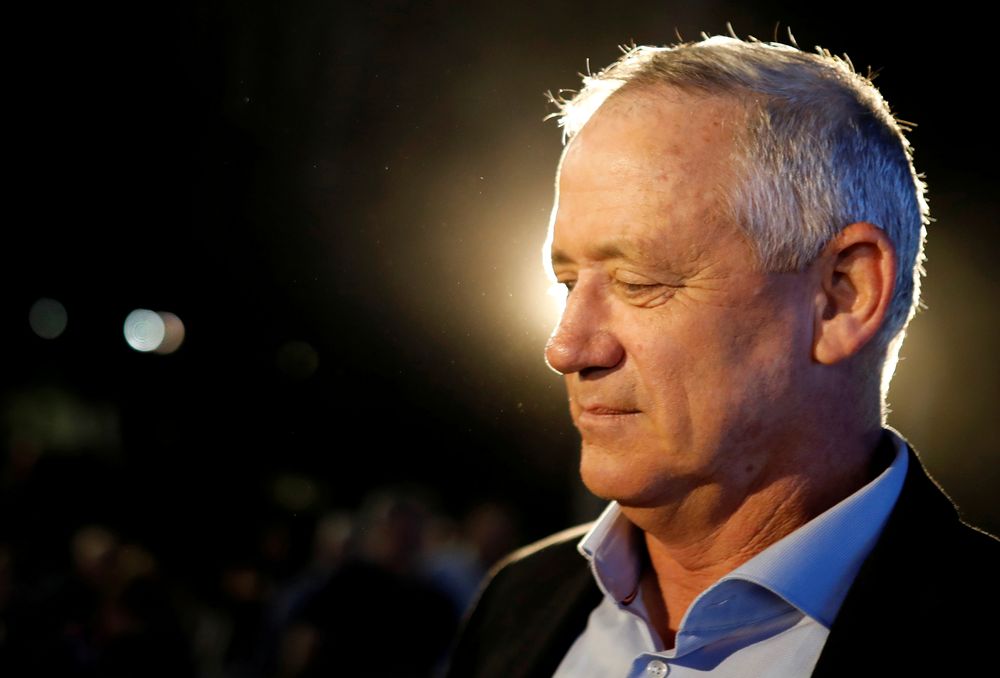 Benny Gantz, leader of Blue and White party, attends an election campaign event, in Kfar Ahim, Israel, September 16, 2019. u00e2u20acu201d Reuters pic