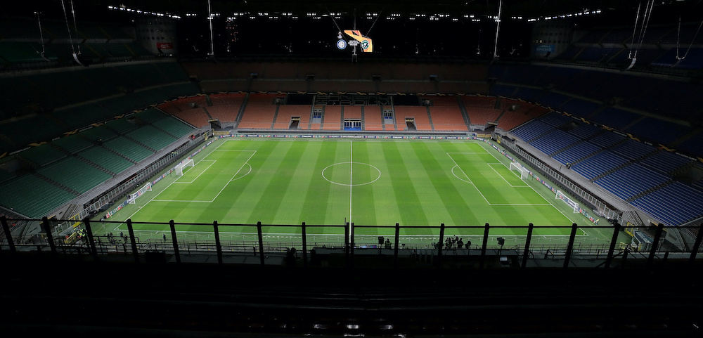 General view of an empty stadium before the Inter Milan v Ludogorets match at the San Siro Stadium in Milan, Italy after fans were not allowed in over coronavirus fears , February 27, 2020. u00e2u20acu201d Reuters pic