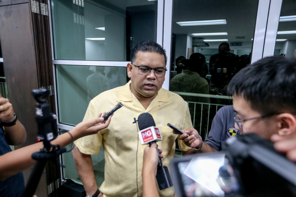 Datuk Lokman Noor Adam speaks to reporters in Kuala Lumpur February 12, 2020. u00e2u20acu201d Picture by Firdaus Latif n