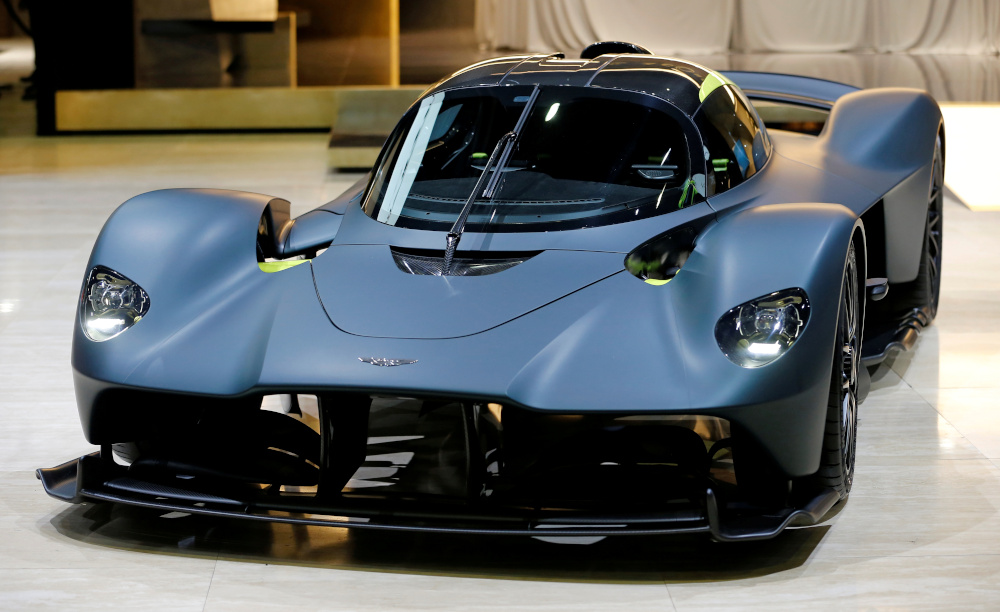The new Aston Martin Valkyrie is displayed at the 89th Geneva International Motor Show in Geneva, Switzerland March 5, 2019. u00e2u20acu201d Reuters pic