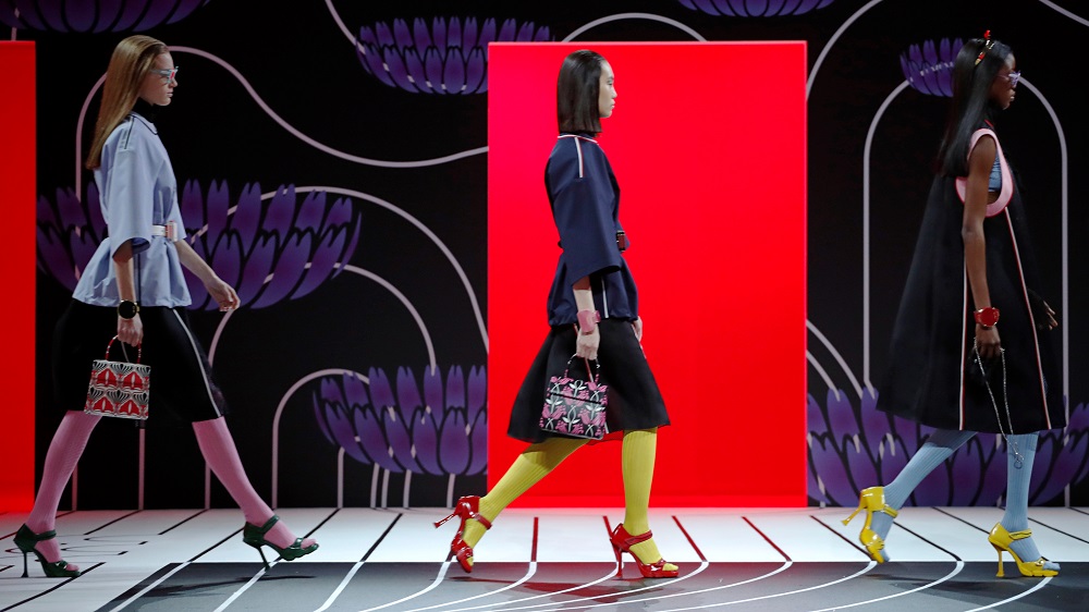 Models present creations from the Prada Autumn/Winter 2020 women collection during Milan Fashion Week in Milan, Italy February 20, 2020. u00e2u20acu201d Reuters pic