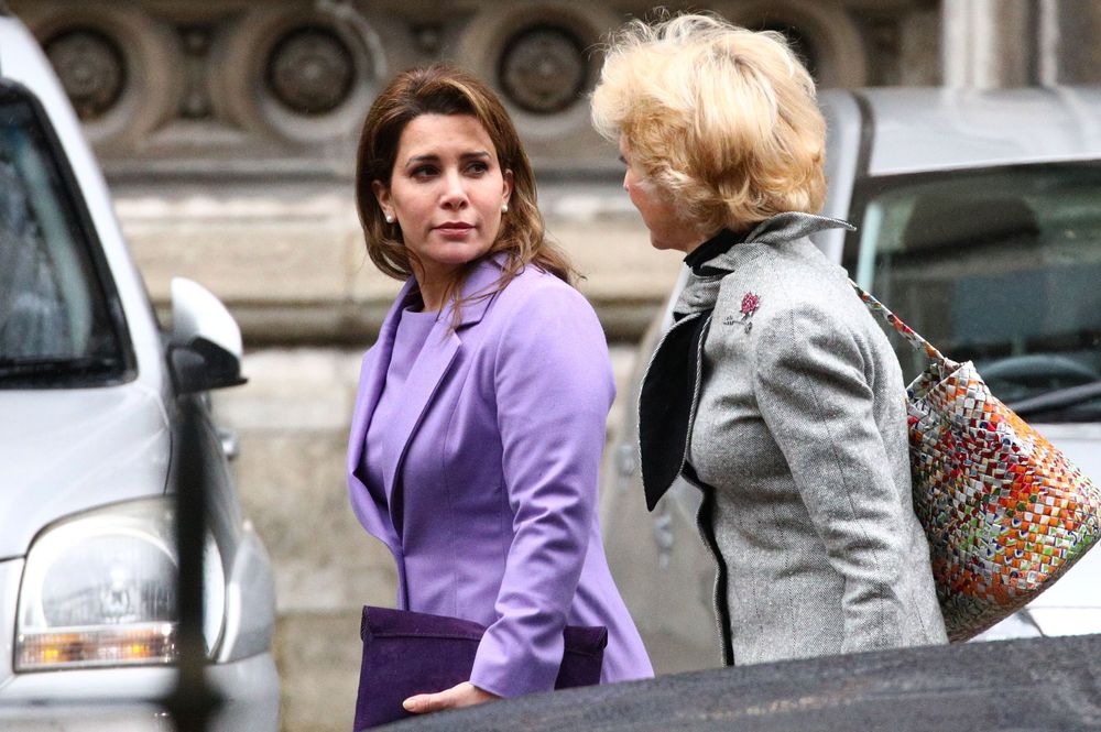 Princess Haya bint Al Hussein, the wife of Dubaiu00e2u20acu2122s Sheikh Mohammed bin Rashid Al Maktoum, and her lawyer Baroness Fiona Shackleton arrive at the High Court in London, Britain, February 28, 2020. u00e2u20acu201d Reuters pic
