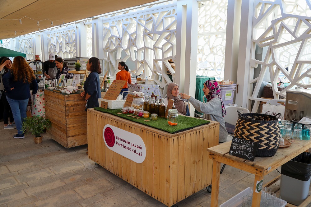 Vendors sit behind their stalls at the Torba Farmersu00e2u20acu2122 Market in northwest Doha, Qatar February 1, 2020. u00e2u20acu201d AFP pic  