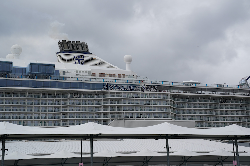 The Royal Caribbean cruise ship Anthem of the Seas is docked after passengers were removed with possible coronavirus symptoms at the port of Bayonne, New Jersey, US, February 7, 2020. u00e2u20acu201d Reuters picnn
