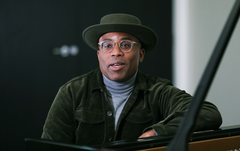 British pianist and composer Alexis Ffrench poses for a photograph after giving an interview at Steinway & Sons in London on February 19, 2020. u00e2u20acu201d AFP pic