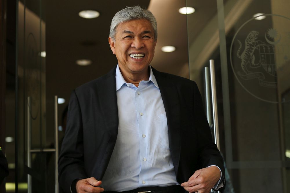 Datuk Seri Ahmad Zahid Hamidi is pictured at the Kuala Lumpur High Court, February 12, 2020. u00e2u20acu2022 Picture by Yusof Mat Isa