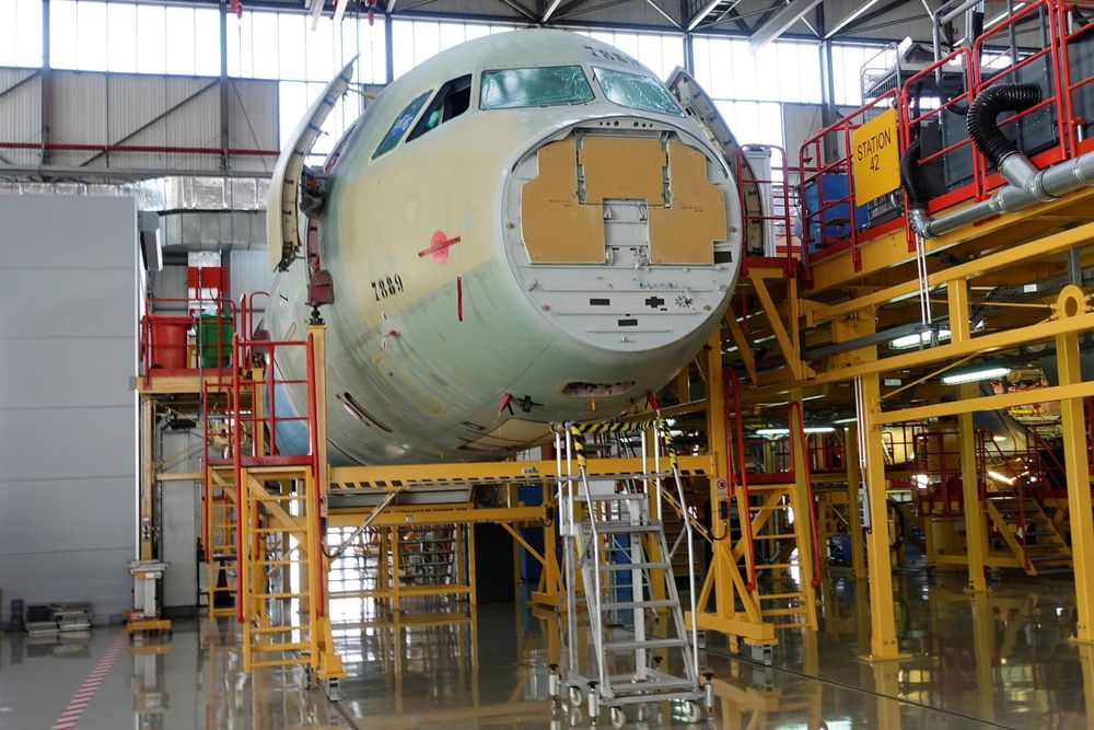 An A330 Aircraft fuselage is seen at the Airbus China completion plant in Tianjin, China September 20, 2017. u00e2u20acu201d Reuters pic