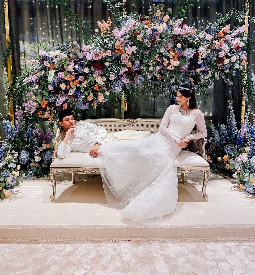 Ally and Ezran Daud Cheah were married last night in Kuala Lumpur. u00e2u20acu2022 Picture via Instagram/Ally Mukhriz