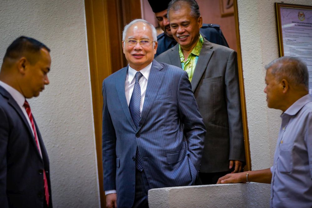 Datuk Seri Najib Razak is pictured at the Kuala Lumpur High Court on February 13, 2020. u00e2u20acu2022 Picture by Hari Anggara