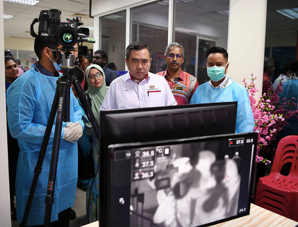 Transport Minister Anthony Loke during his working visit to the Boustead Cruise Centre Terminal in Port Klang February 13, 2020. u00e2u20acu201d Bernama pic 