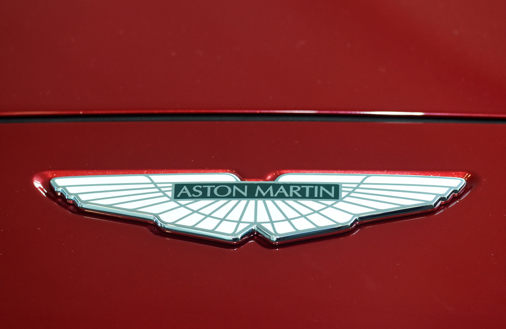 A logo on the new Aston Martin DBX at the new Aston Martin Lagonda factory in Barry, Wales, Britain February 21, 2020. u00e2u20acu201d Reuters pic 