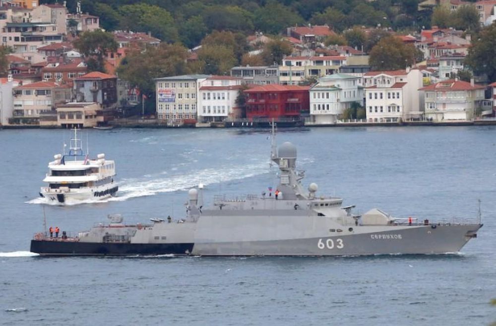File picture shows the Russian Navyu00e2u20acu2122s missile corvette Serpukhov sailing in the Bosphorus, on its way to the Mediterranean Sea, in Istanbul, Turkey, October 5, 2016. u00e2u20acu201d Reuters pic
