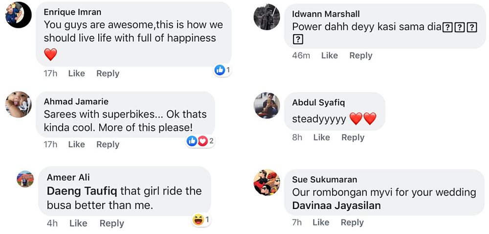 Social media users loved that the bride did something different for her wedding day. — Screengrab via Facebook/Venga Das