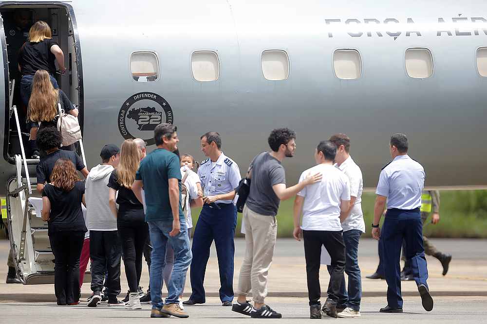 Brazilian citizens who were repatriated from China's coronavirus-struck Wuhan, enter a plane after their quarantine period ended in Air Force base of Anapolis, State of Goias, Brazil February 23, 2020. u00e2u20acu201d Reuters pic 