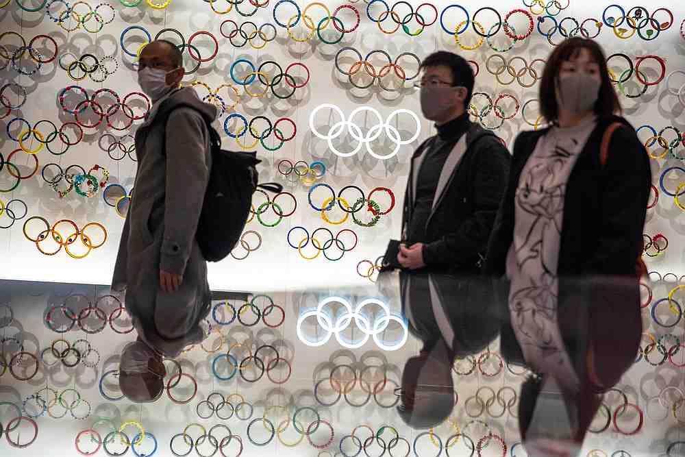 People wearing protective face masks are seen at The Japan Olympics museum in Tokyo, Japan February 26, 2020. u00e2u20acu201d Reuters pic 