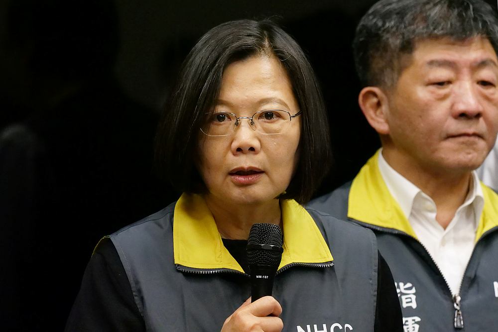Taiwan President Tsai Ing-wen speaks about the Covid-19 situation in Taiwan, during a news conference in Taipei February 7, 2020. u00e2u20acu201d Reuters pic