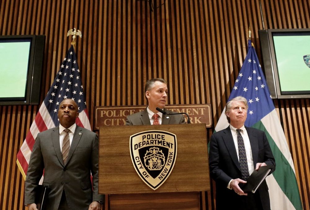 Manhattan District Attorney Cyrus Vance holds a press conference on February 15, 2020 in New York City to announce a suspect in the December murder of 18-year-old Tessa Majors had been arrested. u00e2u20acu201d AFP pic