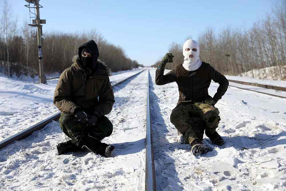 Supporters of the indigenous Wet'suwet'en Nation's hereditary chiefs camp at a railway blockade in Edmonton, Alberta, Canada February 19, 2020. u00e2u20acu201d Reuters pic