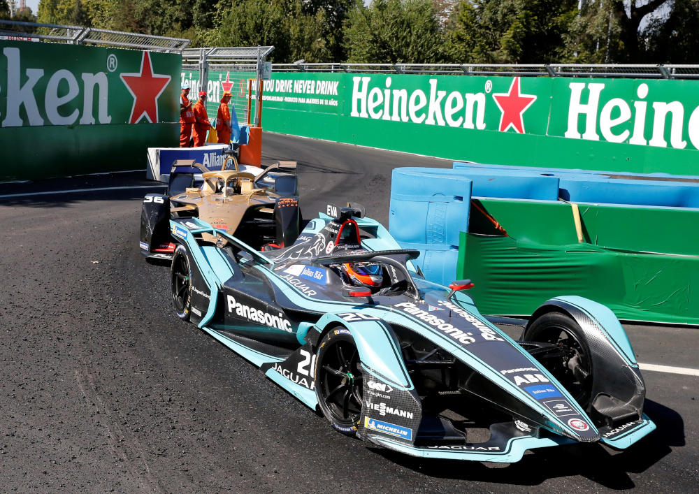 File picture of Panasonic Jaguaru00e2u20acu2122s Mitch Evans and DS Techeetahu00e2u20acu2122s Andre Lotterer in action during a Formula E race in Santiago, Chile January 26, 2019. u00e2u20acu201d Reuters pic 