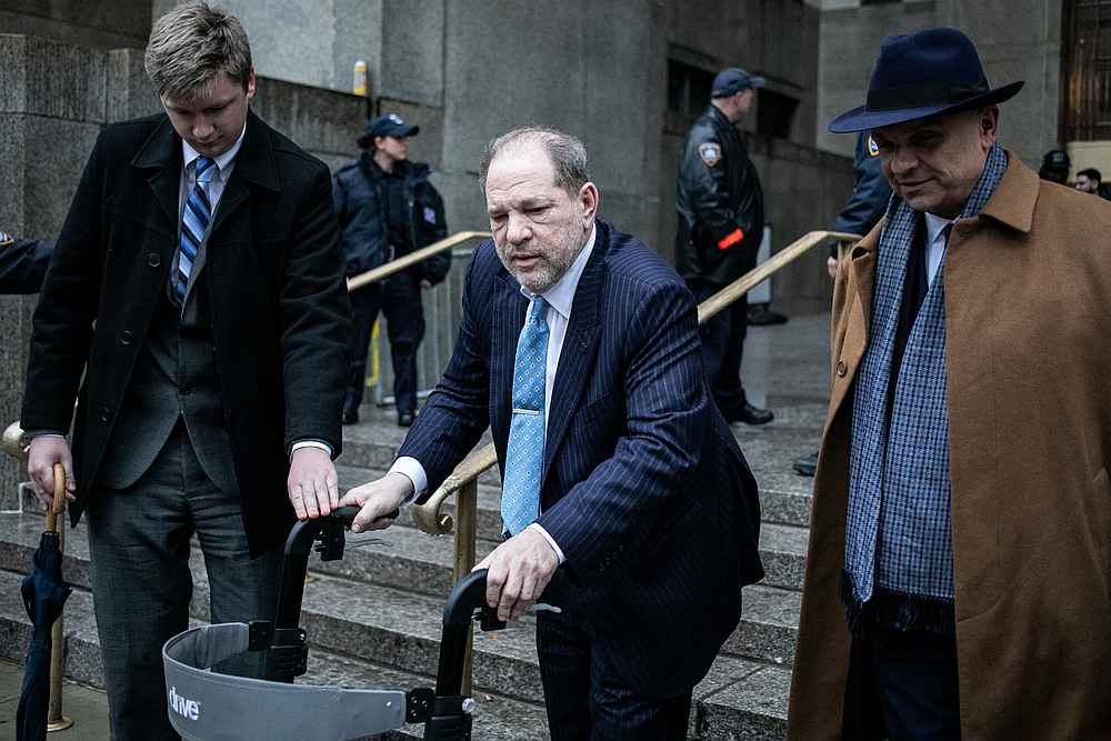 Film producer Harvey Weinstein leaves Criminal Court during his sexual assault trial in New York February 6, 2020. u00e2u20acu201d Reuters pic