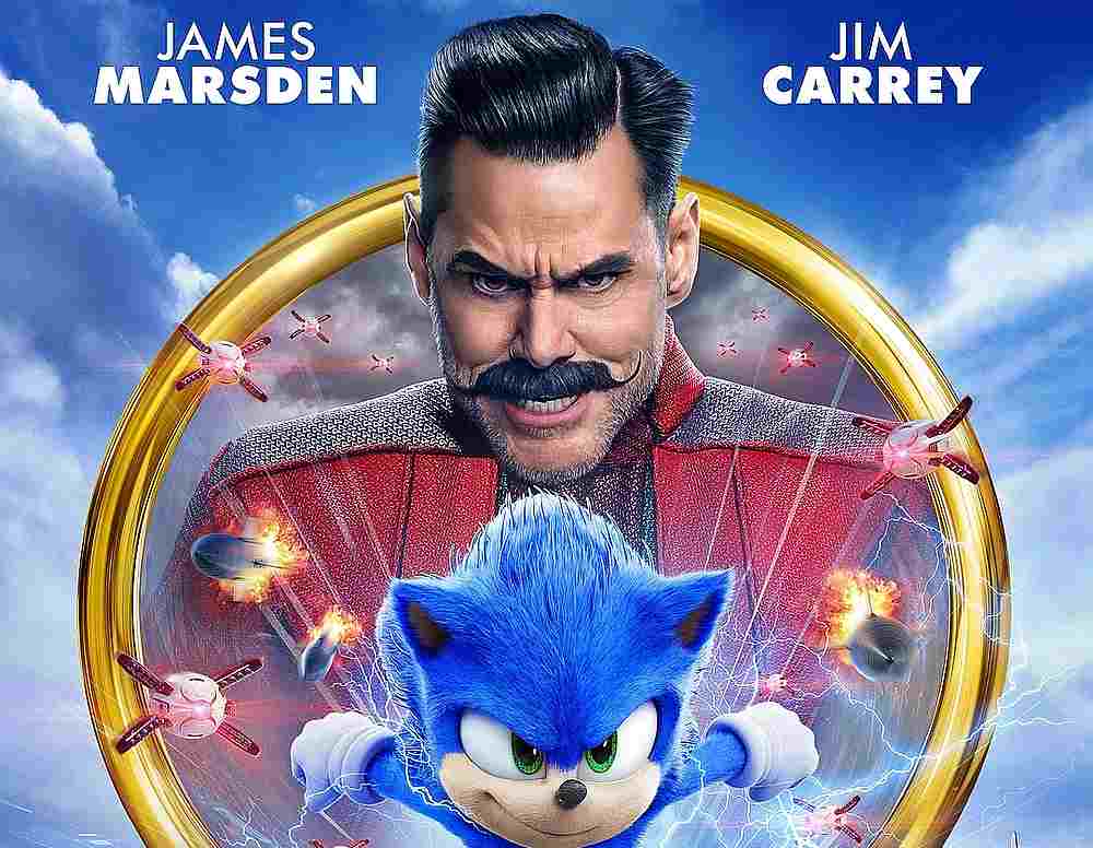 'Sonic,' starring Jim Carrey as the villainous Dr Robotnik, clung to a narrow lead in the North American box office this weekend. u00e2u20acu201d Paramount Pictures poster via AFP