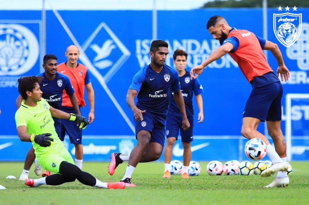 The Southern Tigers during a training session in Johor February 8, 2020. u00e2u20acu201d Picture from Facebook/Johor Southern Tigers 