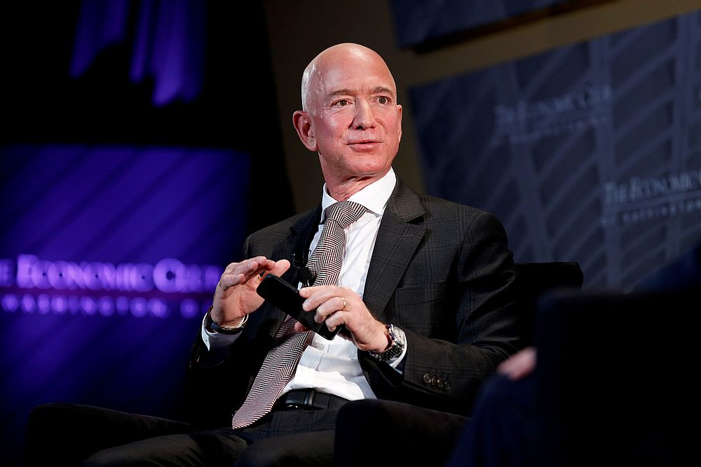 Jeff Bezos, president and CEO of Amazon and owner of The Washington Post, speaks at the Economic Club of Washington DC's 'Milestone Celebration Dinner' in Washington September 13, 2018. u00e2u20acu201d Reuters pic