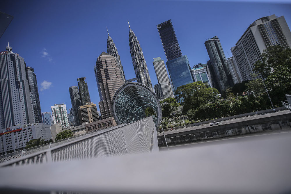 General view of the Saloma Link which connects Jalan Ampang to Kampung Baru on February 21, 2020. u00e2u20acu201d Picture by Hari Anggara