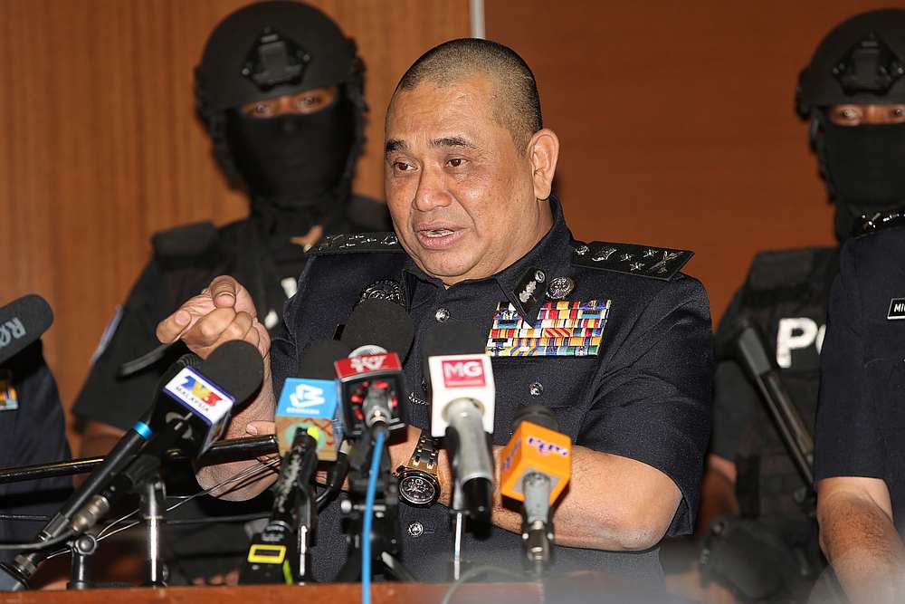 Federal CID director CP Datuk Huzir Mohamed the police press conference in Bukit Aman, Kuala Lumpur February 17, 2020. u00e2u20acu201d Picture by Choo Choy May 