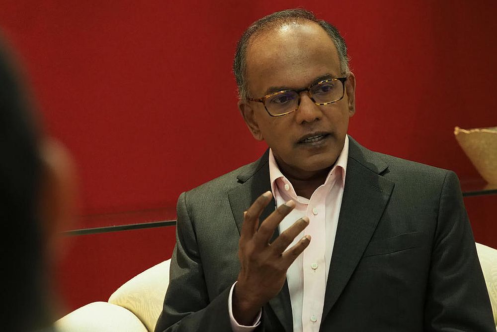 Singapore Home Affairs Minister K. Shanmugam slams comments by religious teacher Abdul Al-Halim, saying they are thoroughly racist and xenophobic. u00e2u20acu201d TODAY pic
