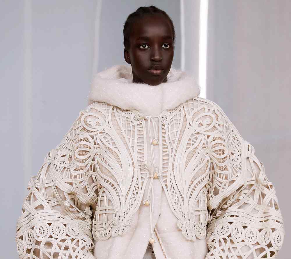 A model presents a creation by Mame Kurogouchi during the Women's Fall-Winter 2020-2021 Ready-to-Wear collection fashion show in Paris February 24, 2020. u00e2u20acu201d AFP pic