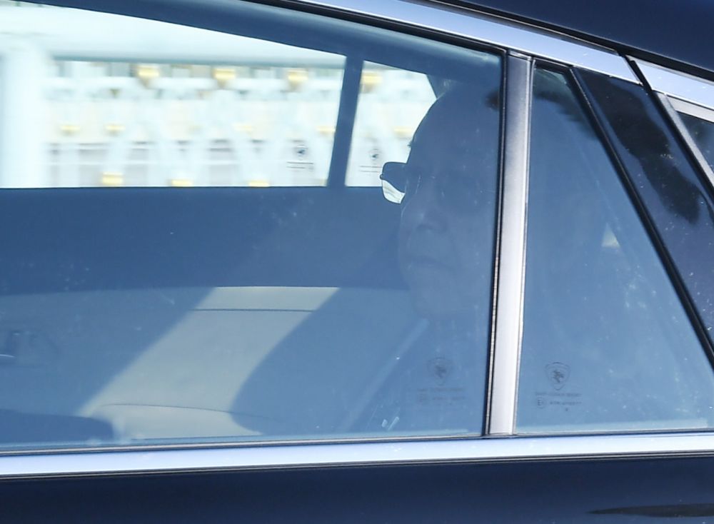 Interim prime minister Tun Dr Mahathir Mohamad arrives at Perdana Putra February 25, 2020. u00e2u20acu201d Bernama pic