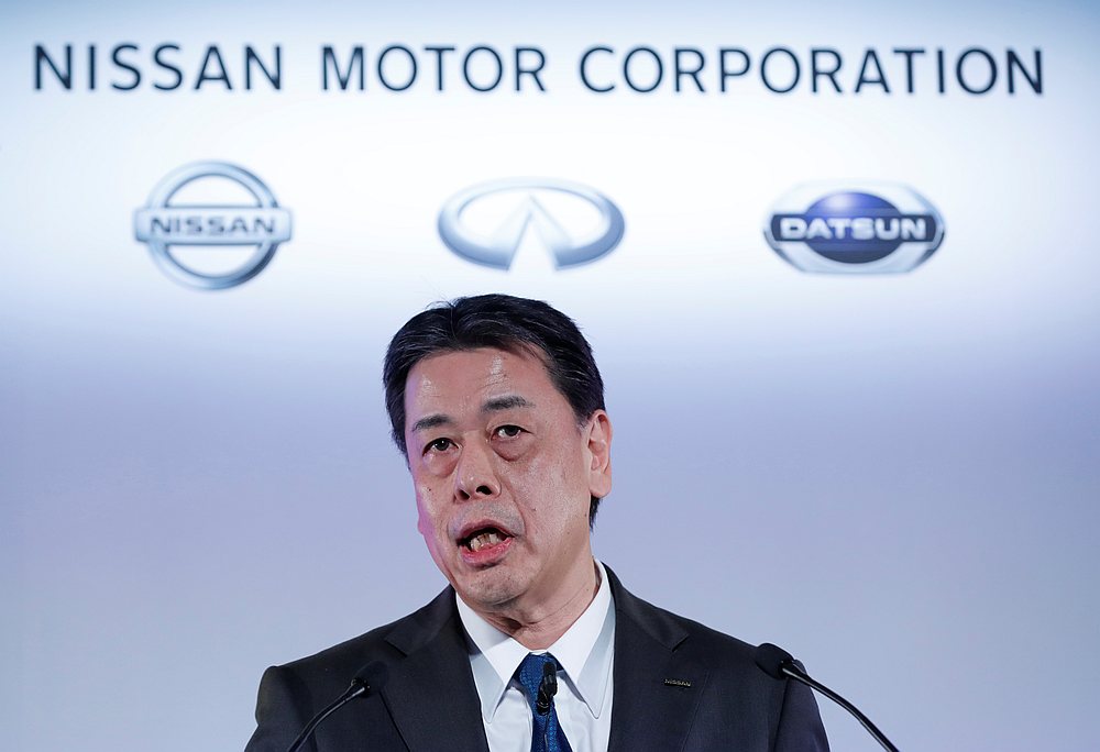 Nissan Motor Co CEO Makoto Uchida during a news conference at its headquarters in Yokohama, Japan February 13, 2020. u00e2u20acu201d Reuters pic 