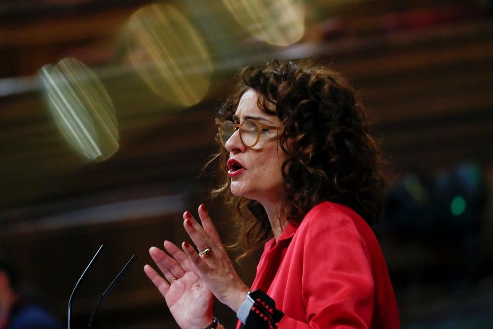 Spainu00e2u20acu2122s Treasury Minister Maria Jesus Montero attends a session at Parliament in Madrid, Spain, February 12, 2019. u00e2u20acu201d Reuters pic