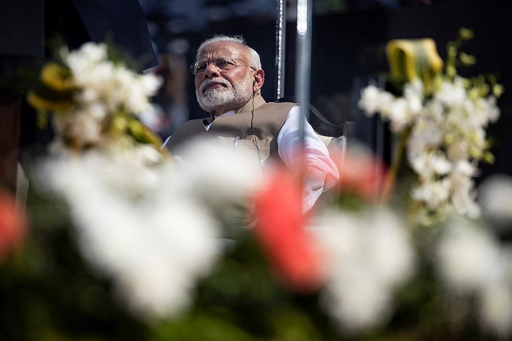 Indian Prime Minister Narendra Modi during a 'Namaste Trump' event at Sardar Patel Gujarat Stadium, in Ahmedabad February 24, 2020. u00e2u20acu201d Reuters pic 