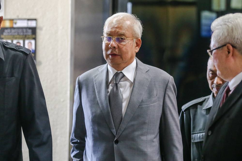 Datuk Seri Najib Razak is pictured at the Kuala Lumpur High Court February 26, 2020. u00e2u20acu2022 Picture by Firdaus Latif