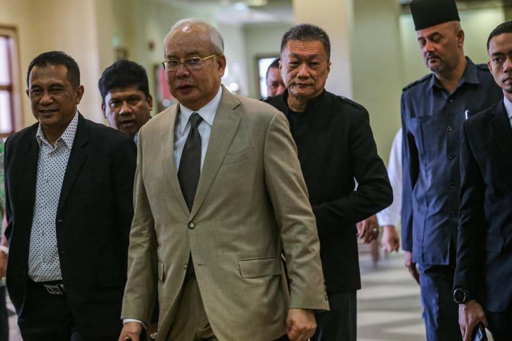Datuk Seri Najib Razak is seen at the Kuala Lumpur High Court February 27, 2020. u00e2u20acu2022 Picture by Hari Anggara