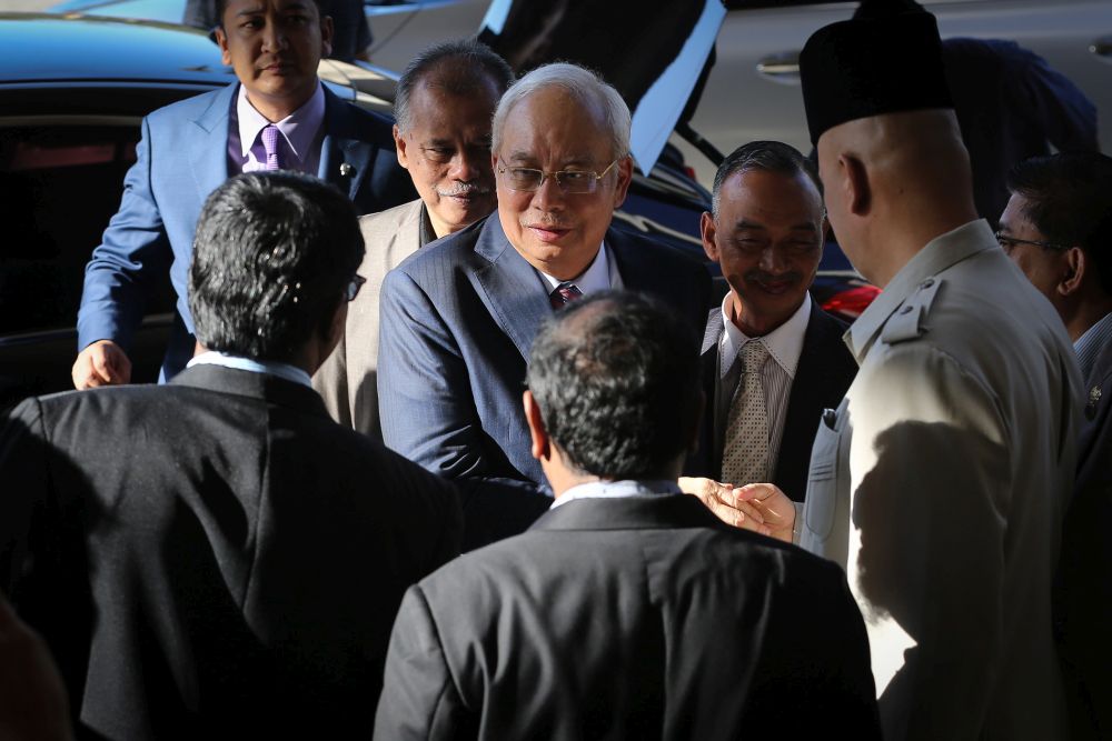 Datuk Seri Najib Razak arrives at the Kuala Lumpur High Court February 25, 2020. u00e2u20acu201d Picture by Yusof Mat Isa