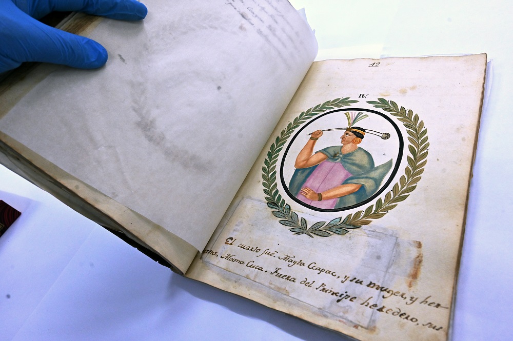 Inca Scripties Peru recovers priceless Inca manuscript stolen during occupation ...