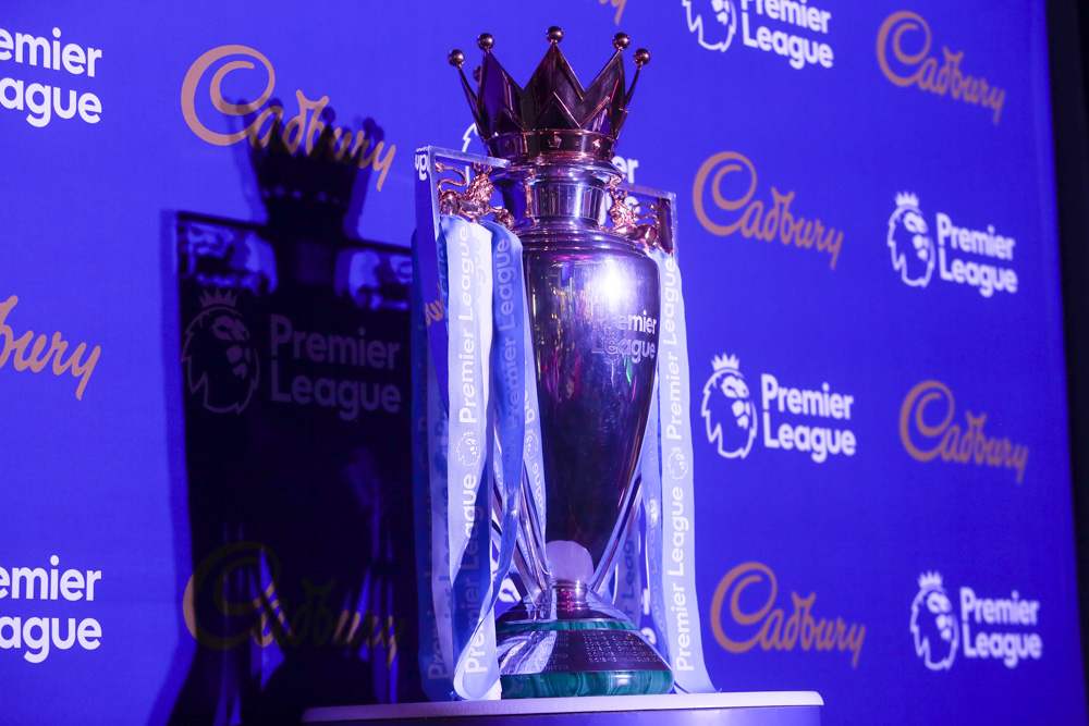 It’s not every day you get to be up close and personal with the real EPL trophy. — Picture by Choo Choy May