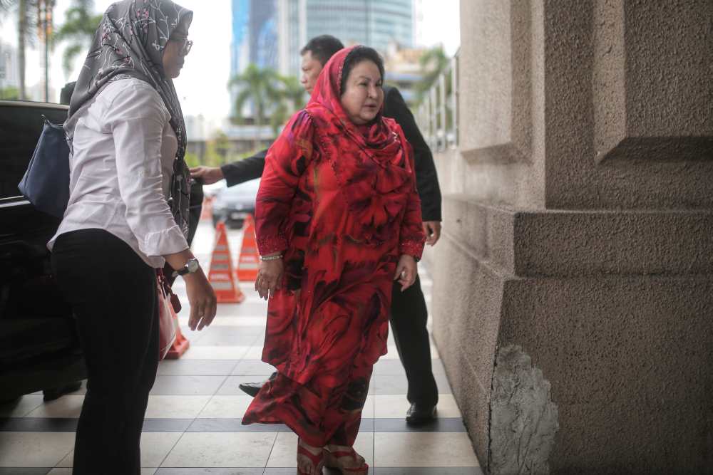 Datin Seri Rosmah Mansor is pictured at the Kuala Lumpur High Court, February 11, 2020. u00e2u20acu201d Picture by Shafwan Zaidon