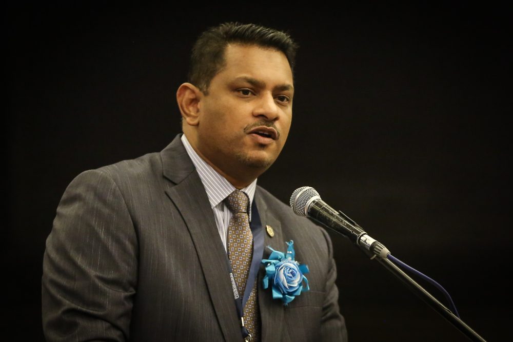Bar Council president Datuk Abdul Fareed Abdul Gafoor speaks during the Selangor Bar Committee Civil Law Conference in Shah Alam February 14, 2020. u00e2u20acu2022 Picture by Yusof Mat Isa