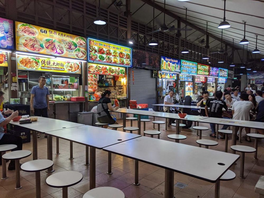A view of Newton Hawker Centre on February 21, 2020. Some 30 hawkers from 11 food centres across Singapore said that their businesses have been badly affected by the coronavirus outbreak. u00e2u20acu201d TODAY pic