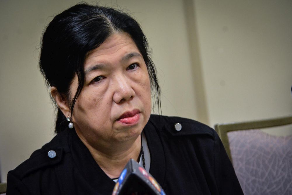 Susanna Liew, wife of Pastor Raymond Koh, speaks to reporters during a press conference at the Council Of Churches Malaysia in Kuala Lumpur February 12, 2020. u00e2u20acu2022 Picture by Hari Anggara