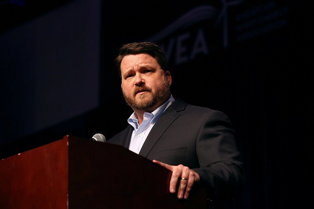 Iowa Democratic Party chair Troy Price speaks ahead of the Iowa Caucus results announcement in Des Moines, Iowa February 4, 2020. u00e2u20acu201d Reuters pic