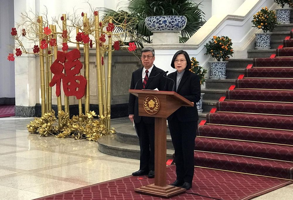Taiwan President Tsai Ing-wen speaks during a news conference on the coronavirus outbreak, in Taipei, Taiwan January 30, 2020. u00e2u20acu201d Reuters pic