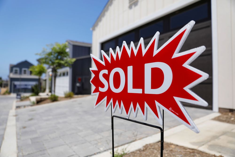 A newly constructed single family home is shown as sold in Encinitas, California, US, July 31, 2019. u00e2u20acu201d Reuters pic