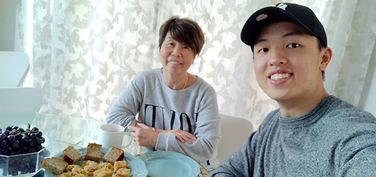 Esther Wee welcomed John Ho, a fellow Malaysian, who is stranded in New Zealand during the current nationwide lockdown, to her Auckland home. u00e2u20acu201d Picture courtesy of John Ho