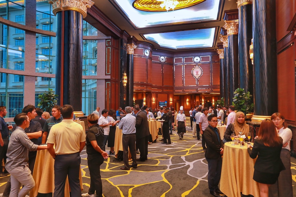A look at the welcome cocktail venue. — Picture by Ahmad Zamzahuri
